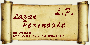 Lazar Perinović vizit kartica